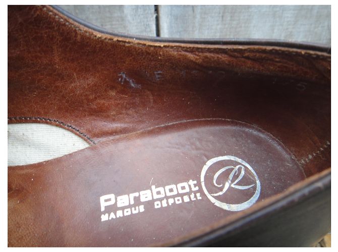 derbies Paraboot p 40,5 Marron foncé - vue 6