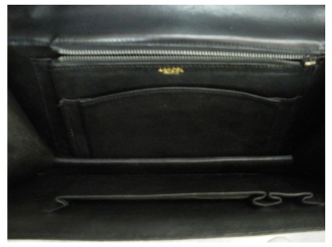 Borsa a mano Lancel in pelle nera effetto lucertola Nero - vista 6