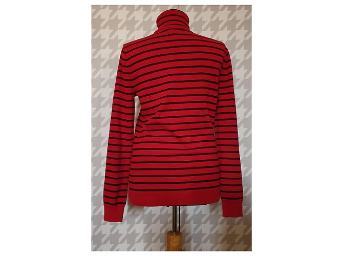 Ralph Lauren Polopullover Rot Gestreift Baumwolle - Ansicht 3