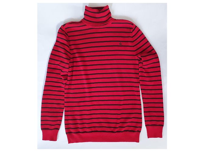 Ralph Lauren Polopullover Rot Gestreift Baumwolle - Ansicht 4