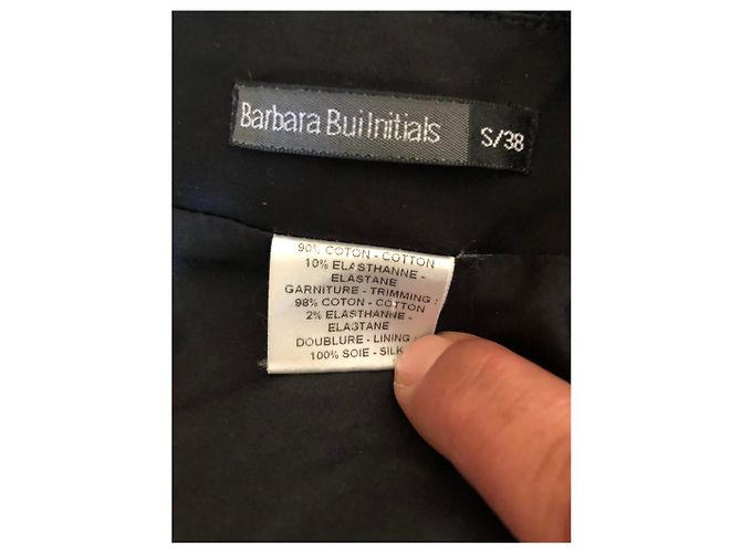 Vestido princesa Barbara Bui negro de algodón Talla S - vista 3