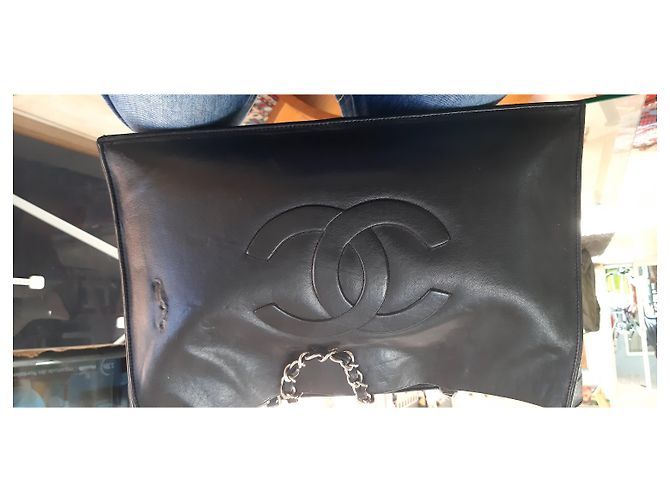 Bolso Chanel de cuero negro - vista 26