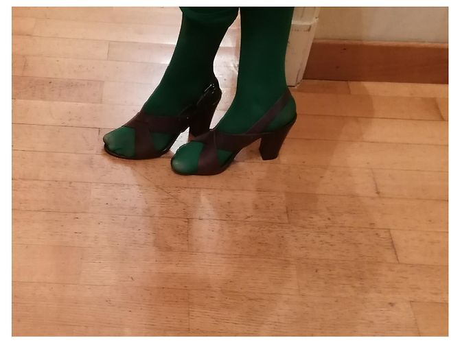 Sandali Ash in pelle marrone - vista 11