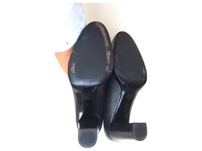 Décolleté con plateau Mallika Bally marrone pelle 38 Marrone scuro - vista 3
