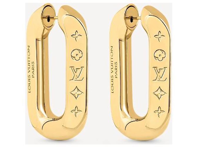 Louis Vuitton LV Edge Ohrringe Gold hardware - Ansicht 3