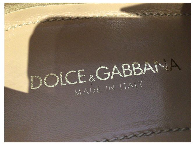 Dolce & Gabbana Scarpe con dettagli oro e argento - vista 5