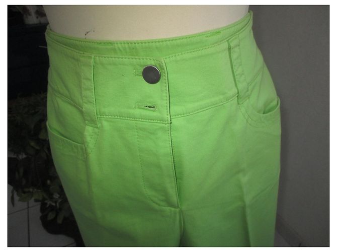 Gerry Weber 7/8 Hose aus Baumwolle Hellgrün - Ansicht 2