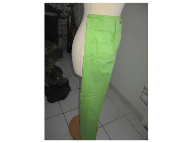 Gerry Weber 7/8 Hose aus Baumwolle Hellgrün - Ansicht 3