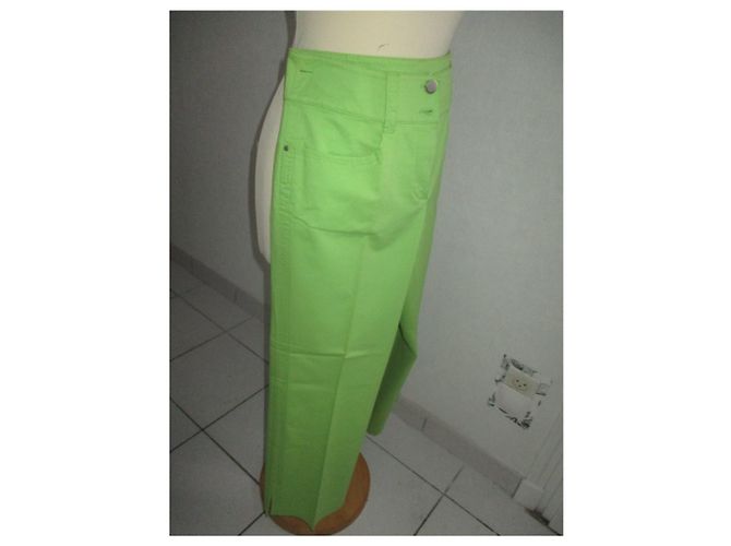 Gerry Weber 7/8 Hose aus Baumwolle Hellgrün - Ansicht 8