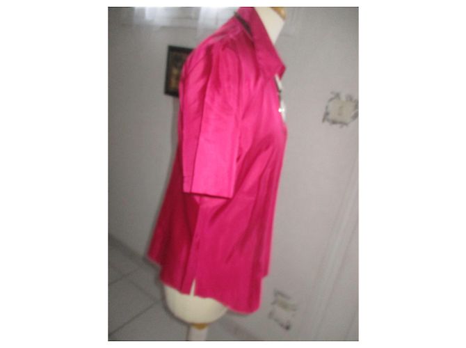 Gerry Weber Blouse Raspberry Silk Effect Polyester Size 40 Pink - view 3
