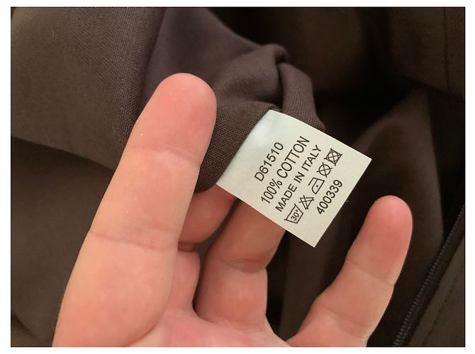 Funda de prenda Louis Vuitton en muy buen estado Marrón oscuro - vista 3