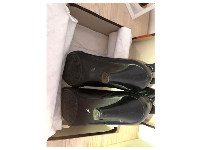 Stivaletti Balmain in pelle nera Nero - vista 10