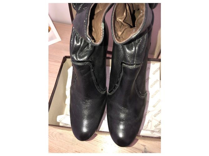 Stivaletti Balmain in pelle nera Nero - vista 7