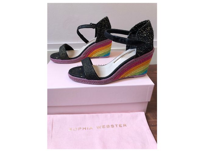Sophia Webster Espadrillas Lucita nere e multicolori - vista 4