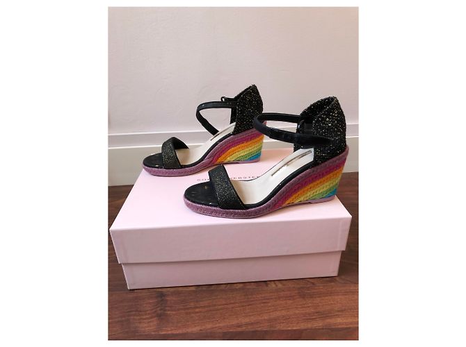Sophia Webster Espadrillas Lucita nere e multicolori - vista 5