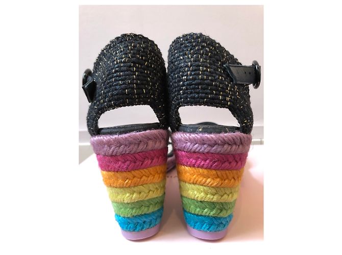 Sophia Webster Espadrillas Lucita nere e multicolori - vista 6