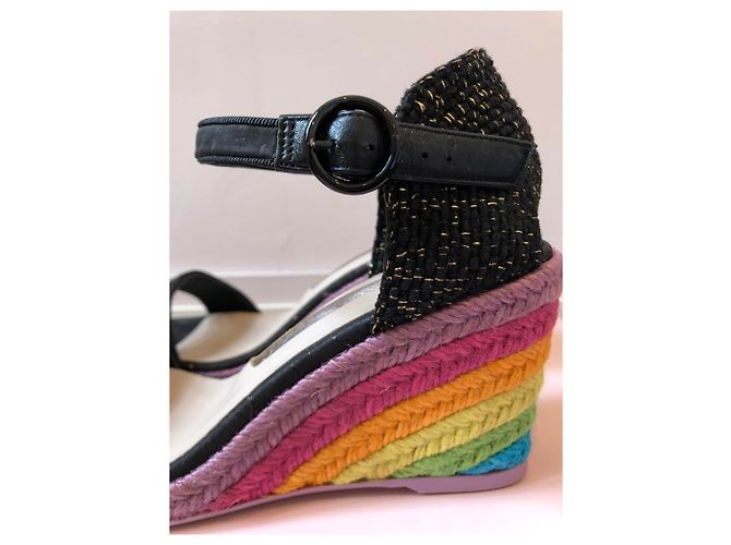 Sophia Webster Espadrillas Lucita nere e multicolori - vista 7