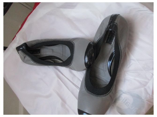 Bailarinas Vic Matié de piel gris - vista 4