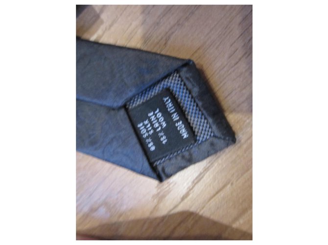 Chanel Cravates Gris anthracite - vue 4