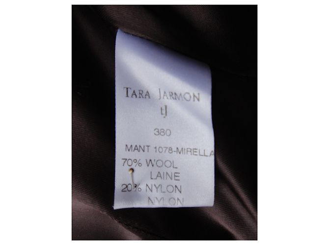 Abrigo Tara Jarmon 40 Marrón oscuro - vista 4