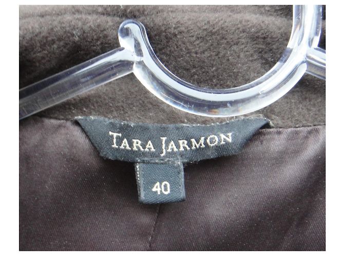 Abrigo Tara Jarmon 40 Marrón oscuro - vista 7