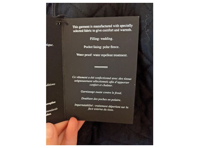The Kooples FPAR1322 Parka Capa Negra de Algodón Negro - vista 8
