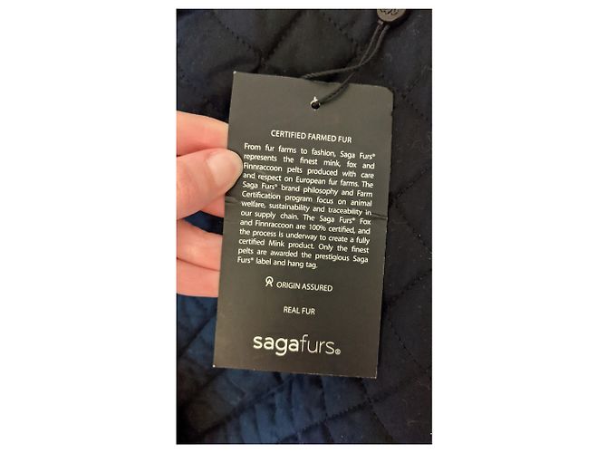 The Kooples FPAR1322 Parka Capa Negra de Algodón Negro - vista 9