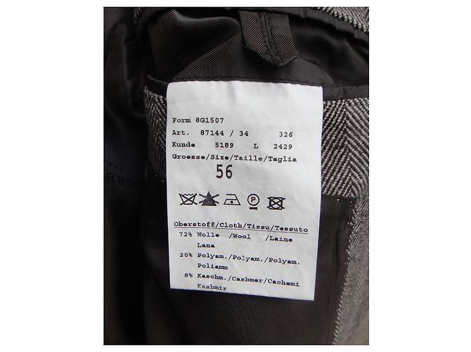 Cappotto Burberry marrone in lana e cashmere 56 - vista 4