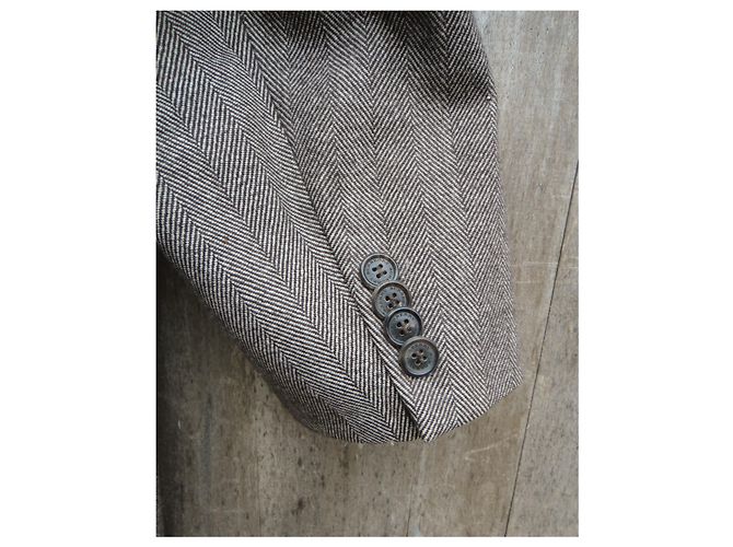 Cappotto Burberry marrone in lana e cashmere 56 - vista 7