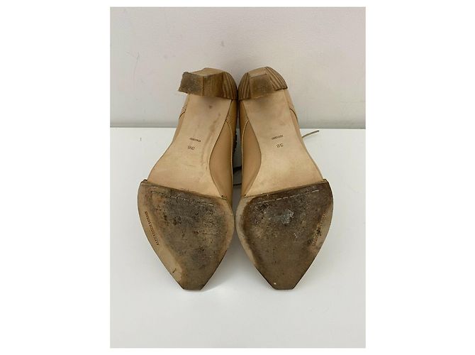 Stivaletti con lacci Alexander Wang in pelle marrone chiaro - vista 4