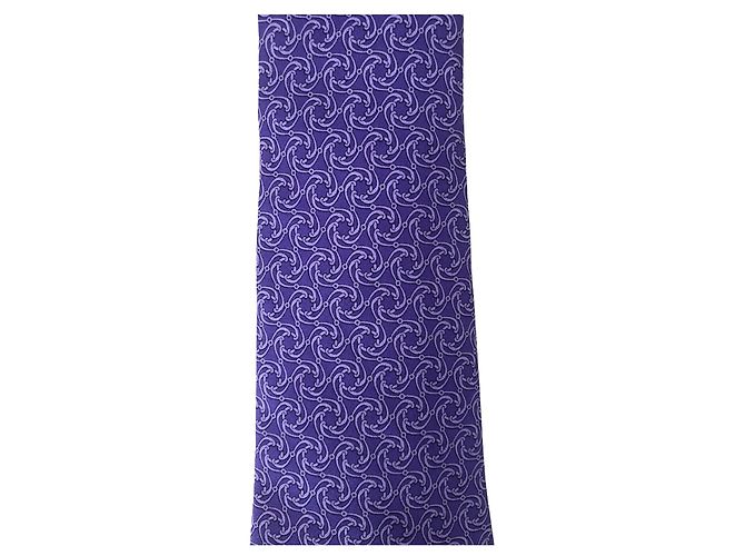 Hermès Hermes Violet Tie Purple - view 2