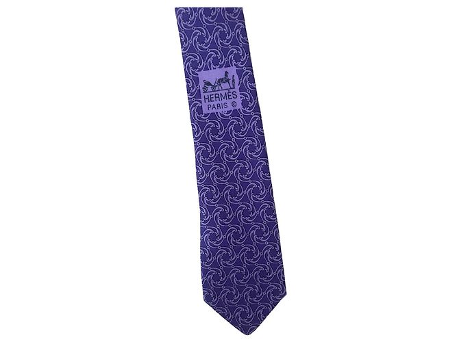 Hermès Hermes Violet Tie Purple - view 4