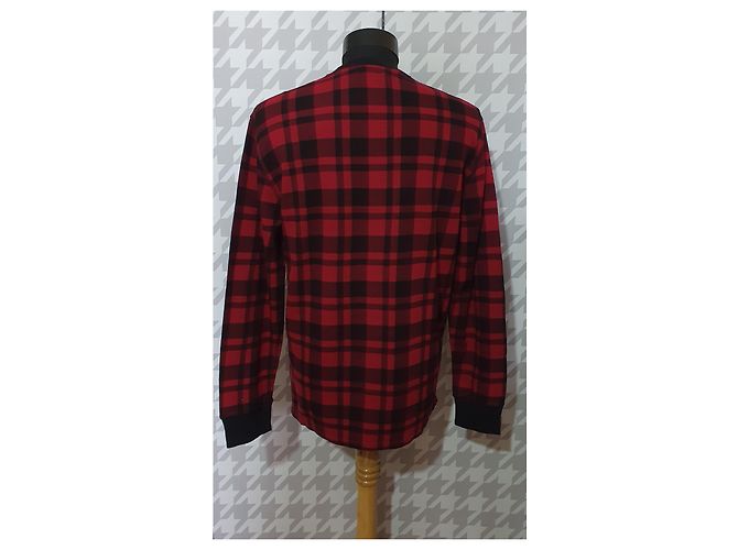Polo Ralph Lauren Tartan Baumwollpullover Schwarz Rot Bordeaux - Ansicht 3