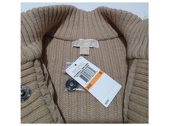 Cárdigan Michael Kors Camel Oscuro Multicolor - vista 4