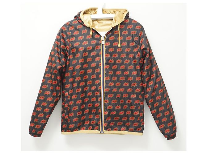K-Way Daft Punk Preto Dourado Bordeaux - vista 5