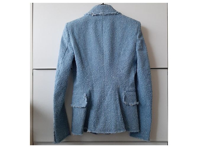 Wunderschöne blaue Blazerjacke von Balmain Paris - Ansicht 3