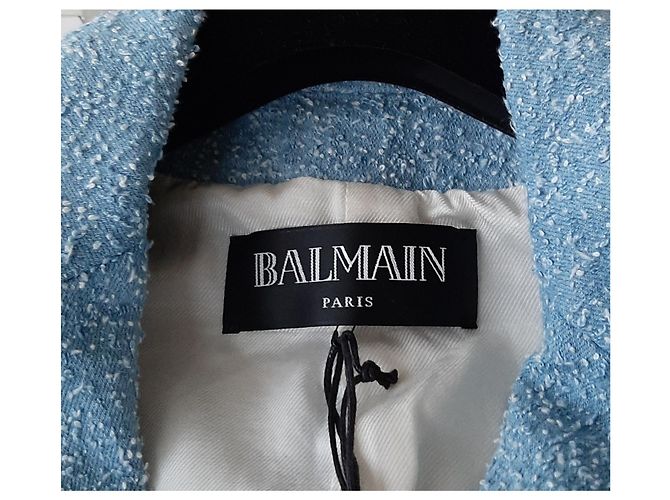 Wunderschöne blaue Blazerjacke von Balmain Paris - Ansicht 4