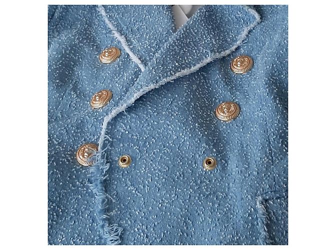 Wunderschöne blaue Blazerjacke von Balmain Paris - Ansicht 8