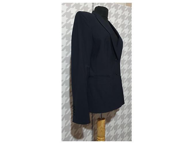 Blazer Tod's Blu Navy in Lana - vista 2