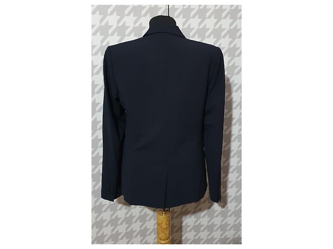 Blazer Tod's Blu Navy in Lana - vista 3