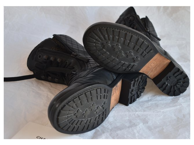 Chanel Stivali da combattimento iconici Nero - vista 10