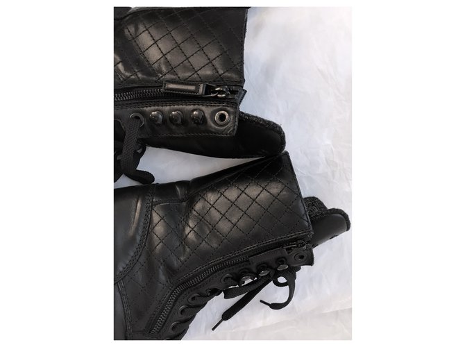 Chanel Stivali da combattimento iconici Nero - vista 11