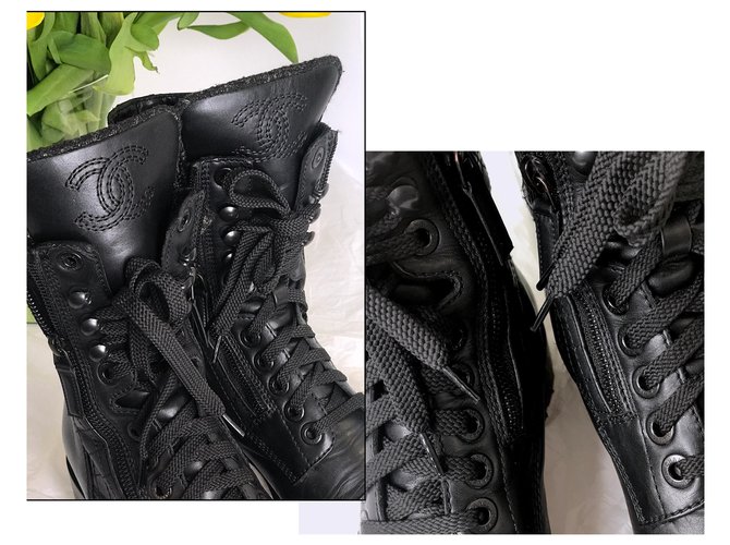 Chanel Stivali da combattimento iconici Nero - vista 5