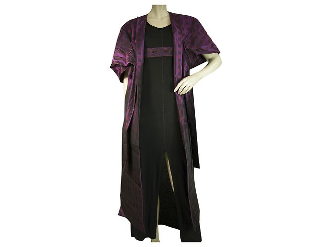 Capa asimétrica Vivienne Westwood Abel de jacquard de seda morada Púrpura - vista 6