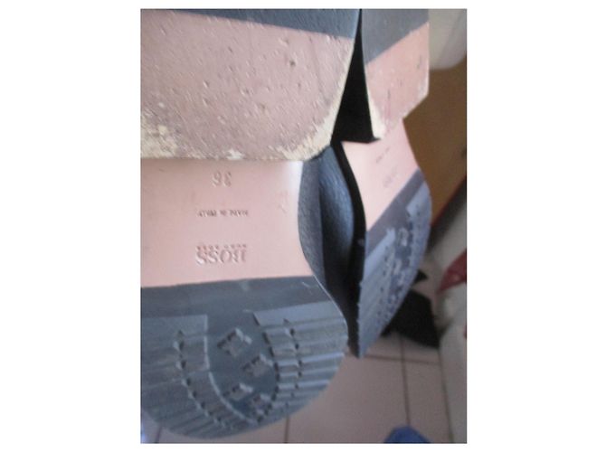 Botas de montar Hugo Boss de cuero negro talla 36 - vista 4