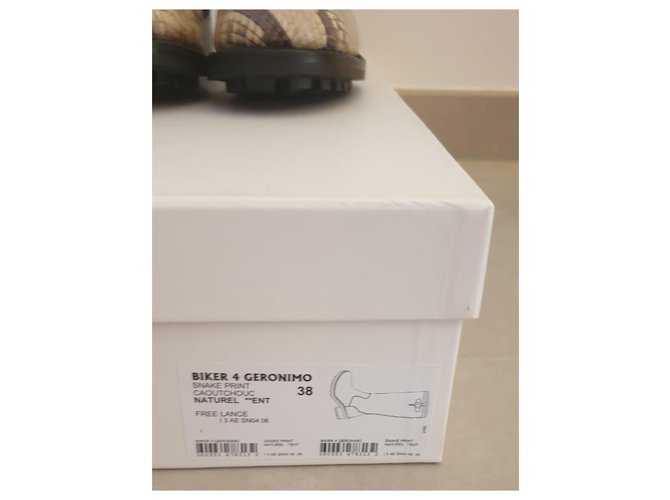Free Lance Biker 4 Geronimo - Schlangenmuster Beige - Ansicht 2