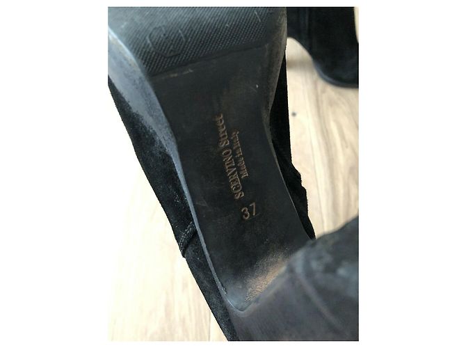 Ermanno Scervino Stivaletti in camoscio nero - vista 4