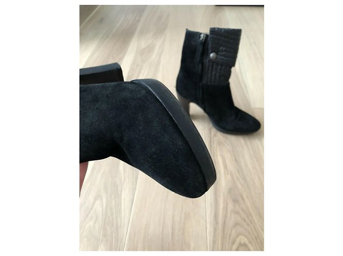 Ermanno Scervino Stivaletti in camoscio nero - vista 6