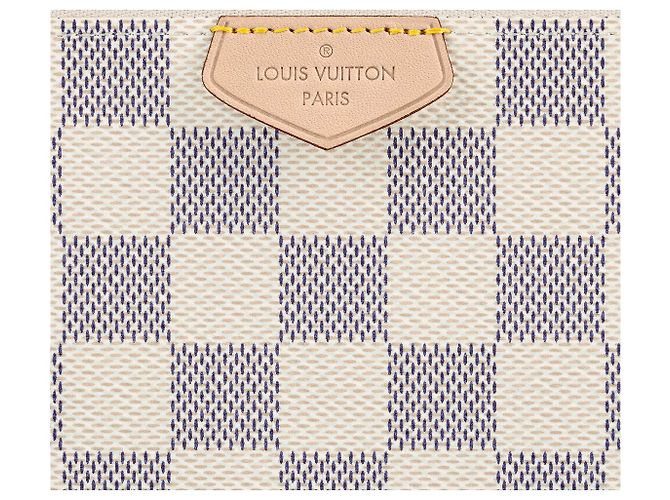 Louis Vuitton LV gefütterte Reißverschluss-Pochette Beige - Ansicht 4