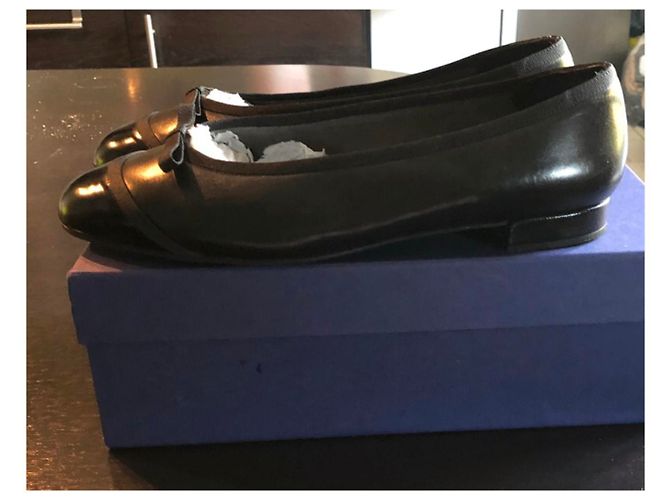 Stuart Weitzman Capture Bailarinas de piel negra 40 Negro - vista 2